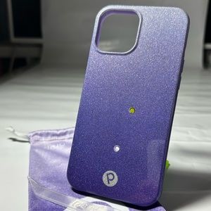 Sparkle Purple Ombre Lefty Loopy case for iPhone 12 Pro Max